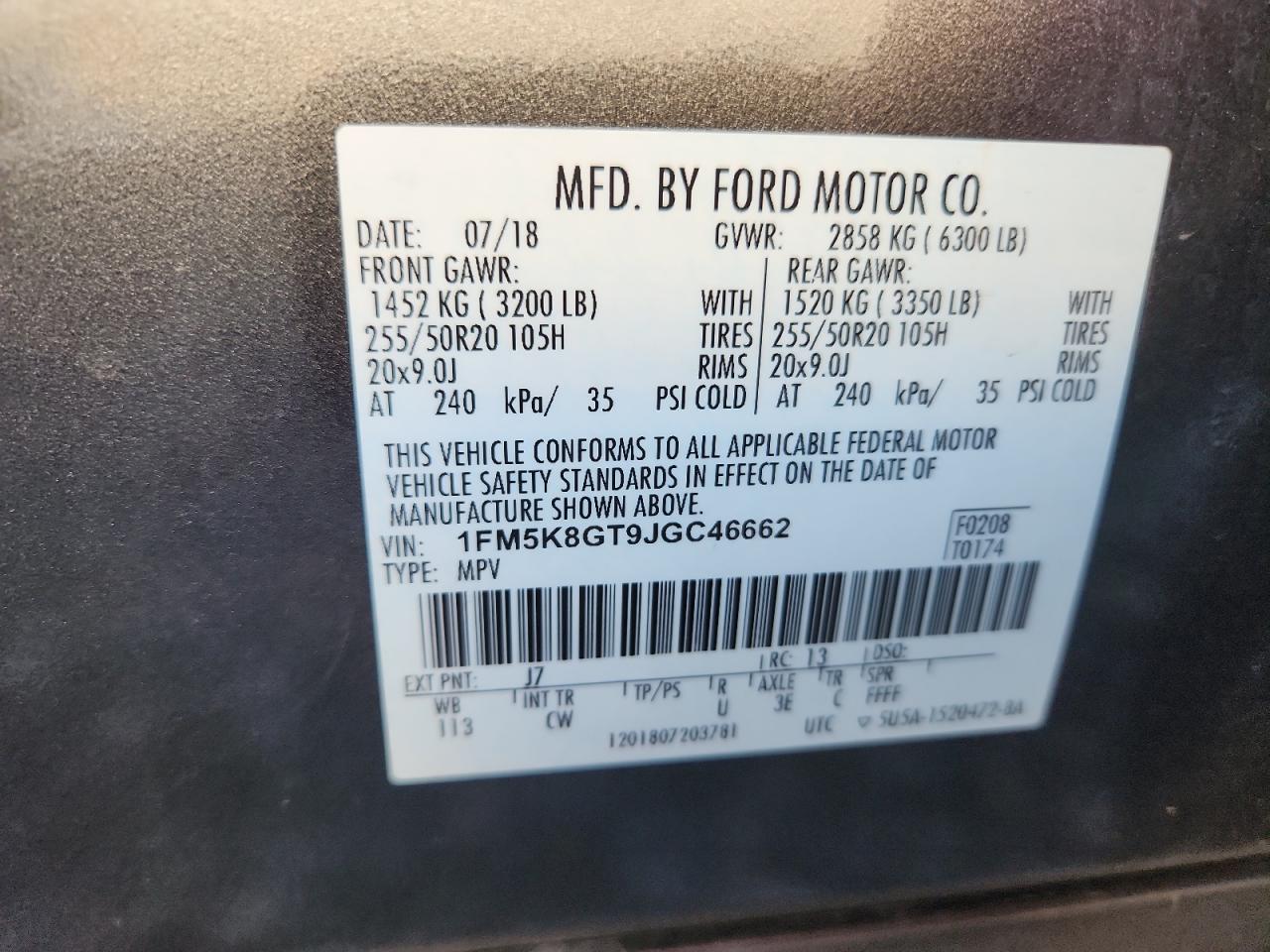 2018 FORD EXPLORER SPORT photo 27