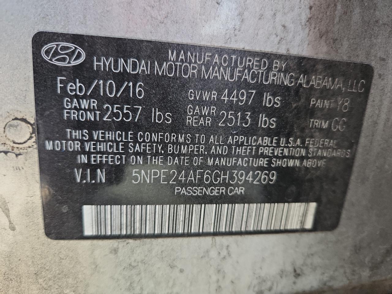 2016 HYUNDAI SONATA SE photo 25