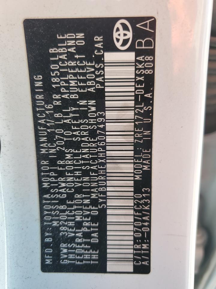 2017 TOYOTA COROLLA L photo 13