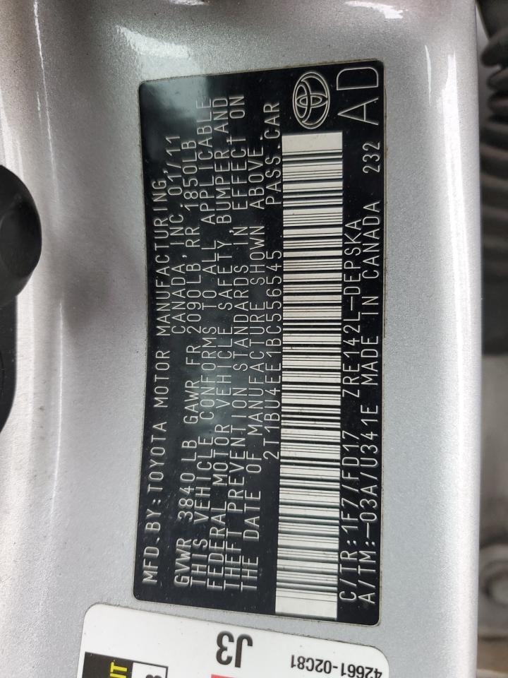 2011 TOYOTA COROLLA S photo 12