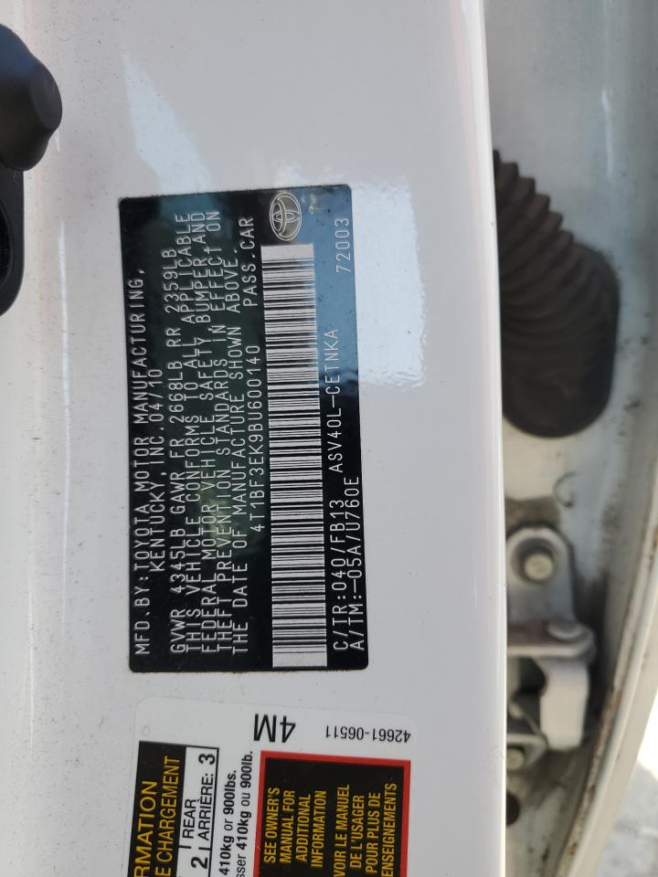 2011 TOYOTA CAMRY LE photo 34