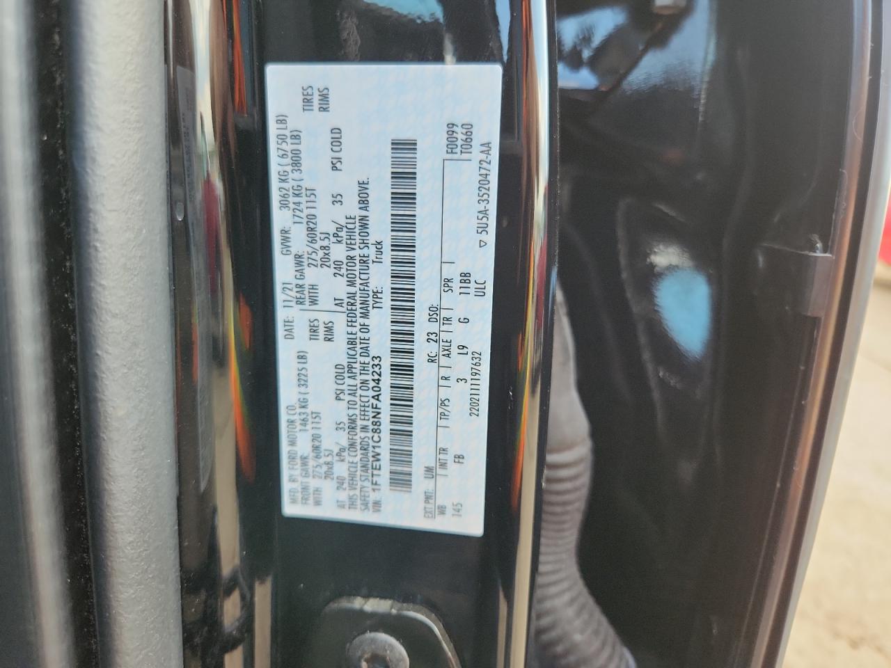 2022 FORD F150 SUPERCREW photo 23