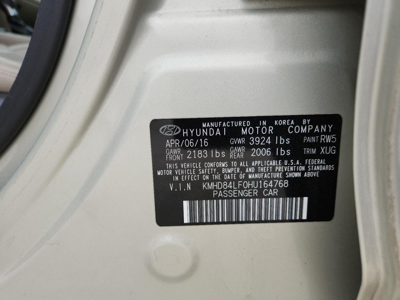 2017 HYUNDAI ELANTRA photo 12