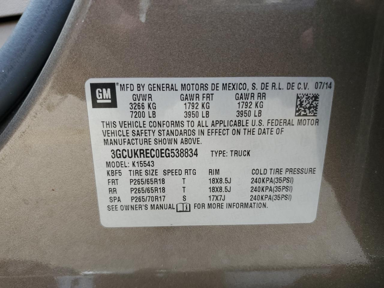2014 CHEVROLET SILVERADO K1500 LT photo 23
