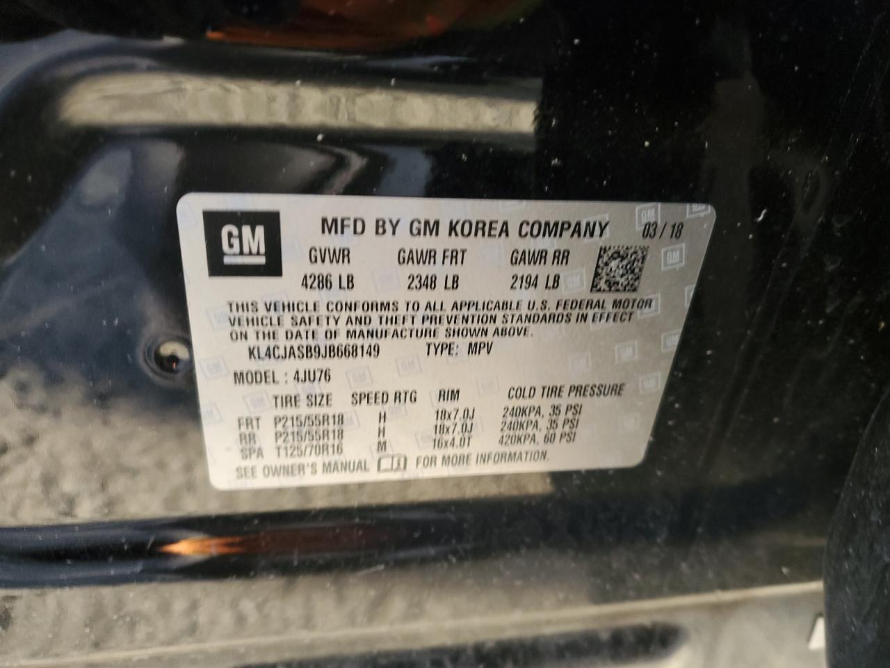 2018 BUICK ENCORE PREFERRED photo 27