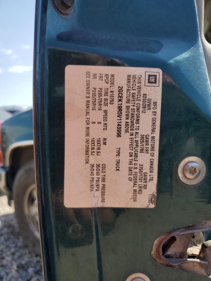 1997 CHEVROLET GMT-400 K1500 photo 12