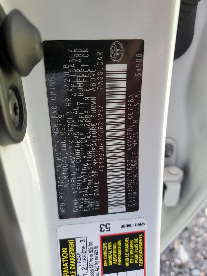 2019 TOYOTA CAMRY XSE photo 34