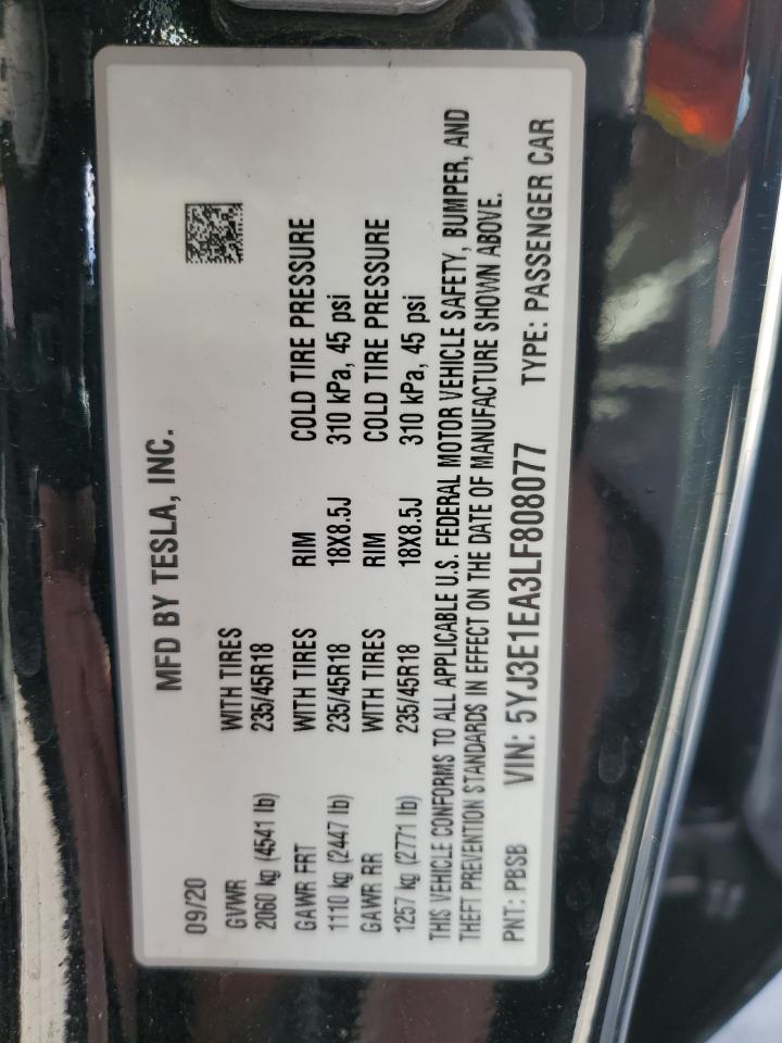 2020 TESLA MODEL 3 photo 13