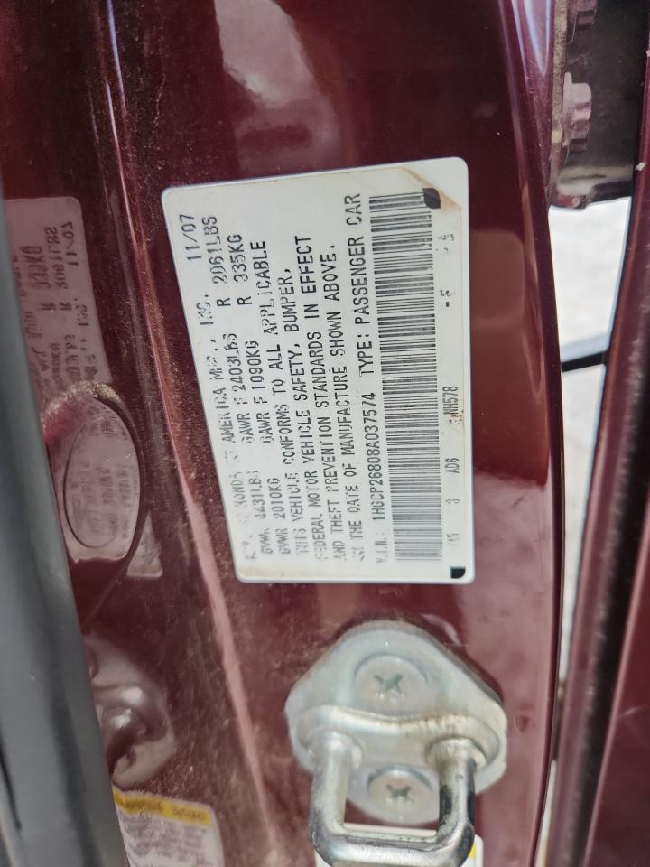 2008 HONDA ACCORD EXL photo 23