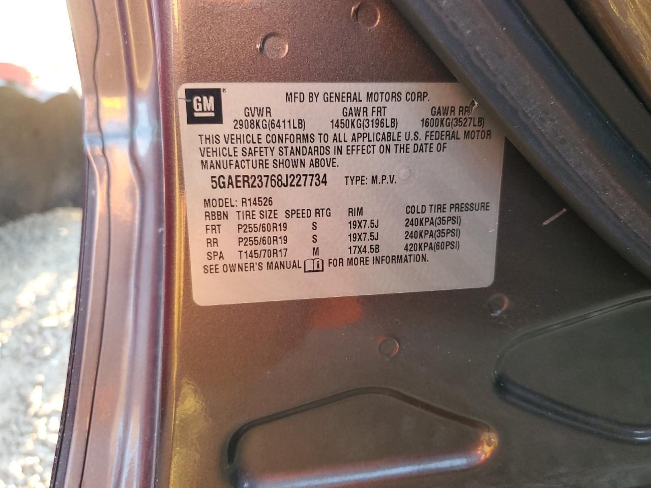 2008 BUICK ENCLAVE CXL photo 14