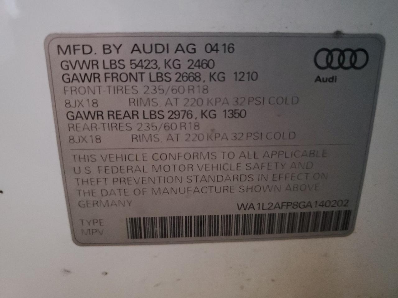 2016 AUDI Q5 PREMIUM PLUS photo 25