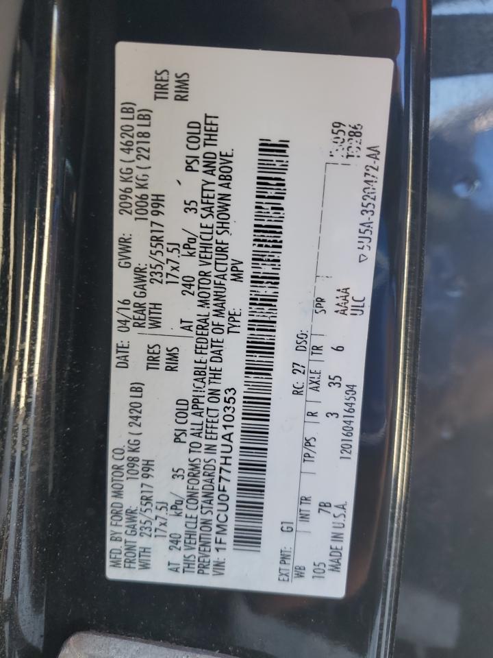 2017 FORD ESCAPE S photo 25
