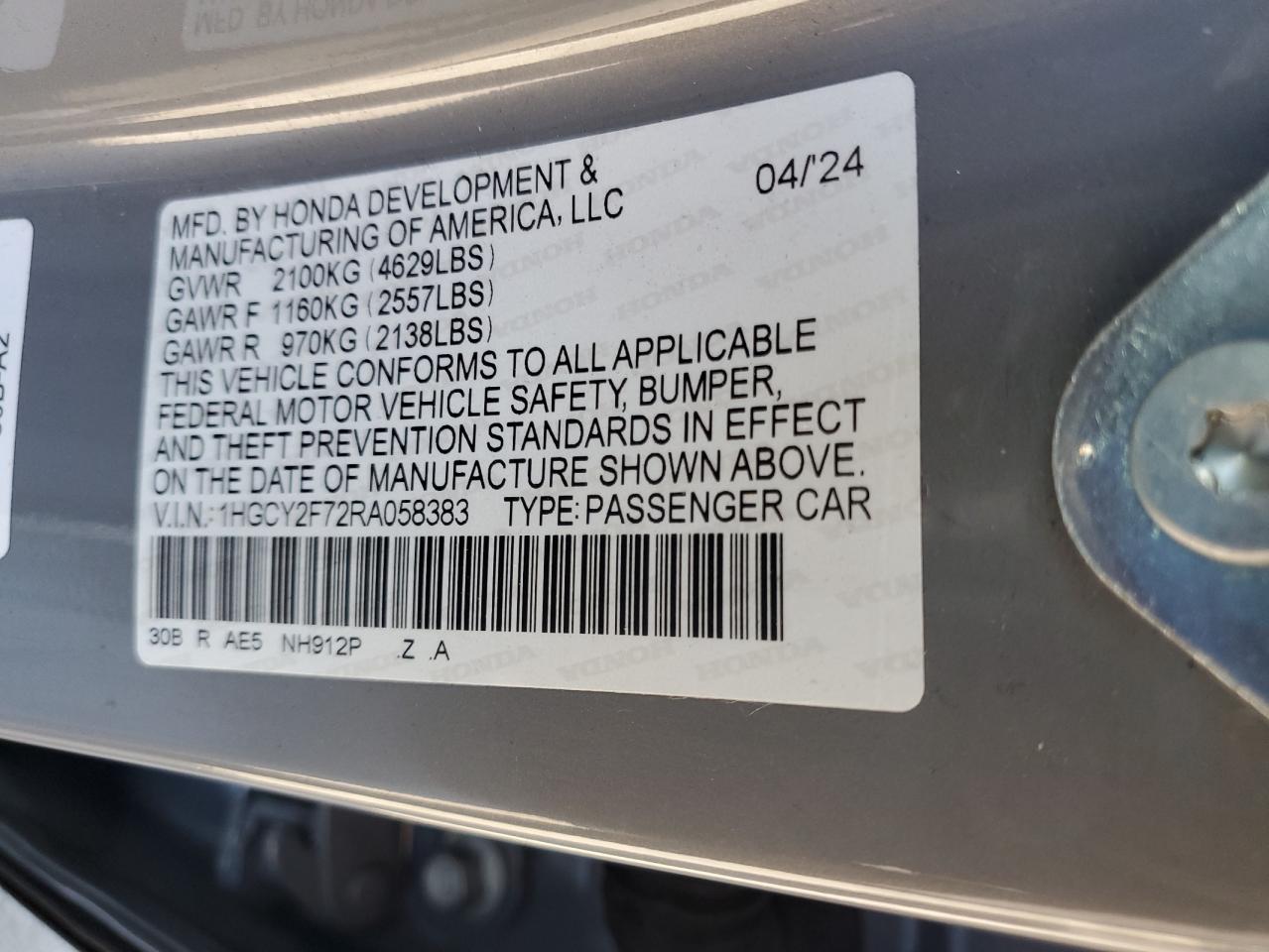 2024 HONDA ACCORD HYBRID SPORT-L photo 13
