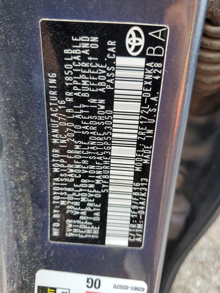 2016 TOYOTA COROLLA L photo 34