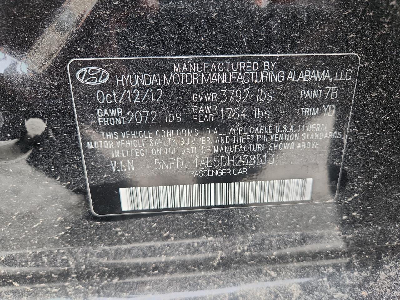 2013 HYUNDAI ELANTRA LIMITED photo 34