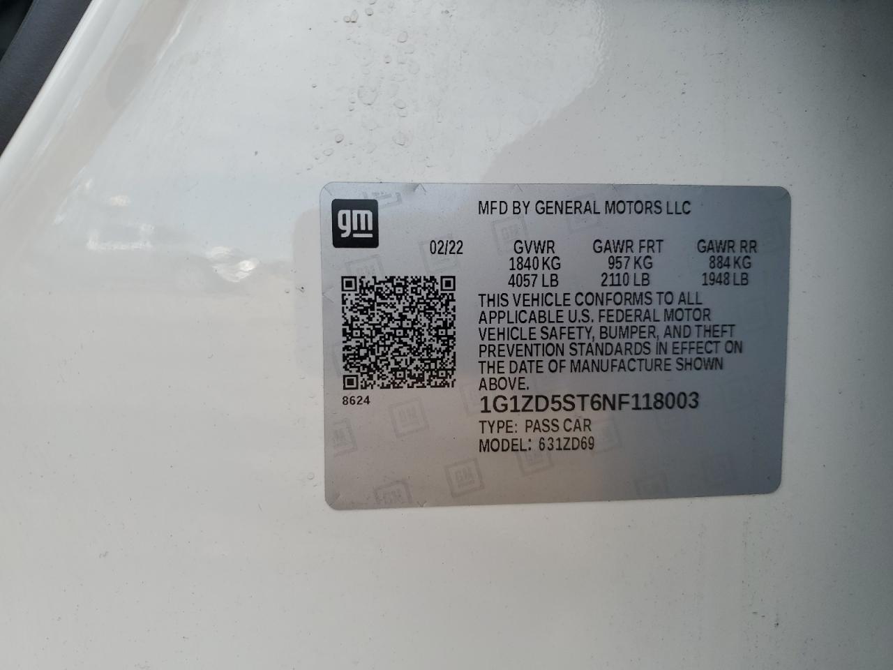 2022 CHEVROLET MALIBU LT photo 34