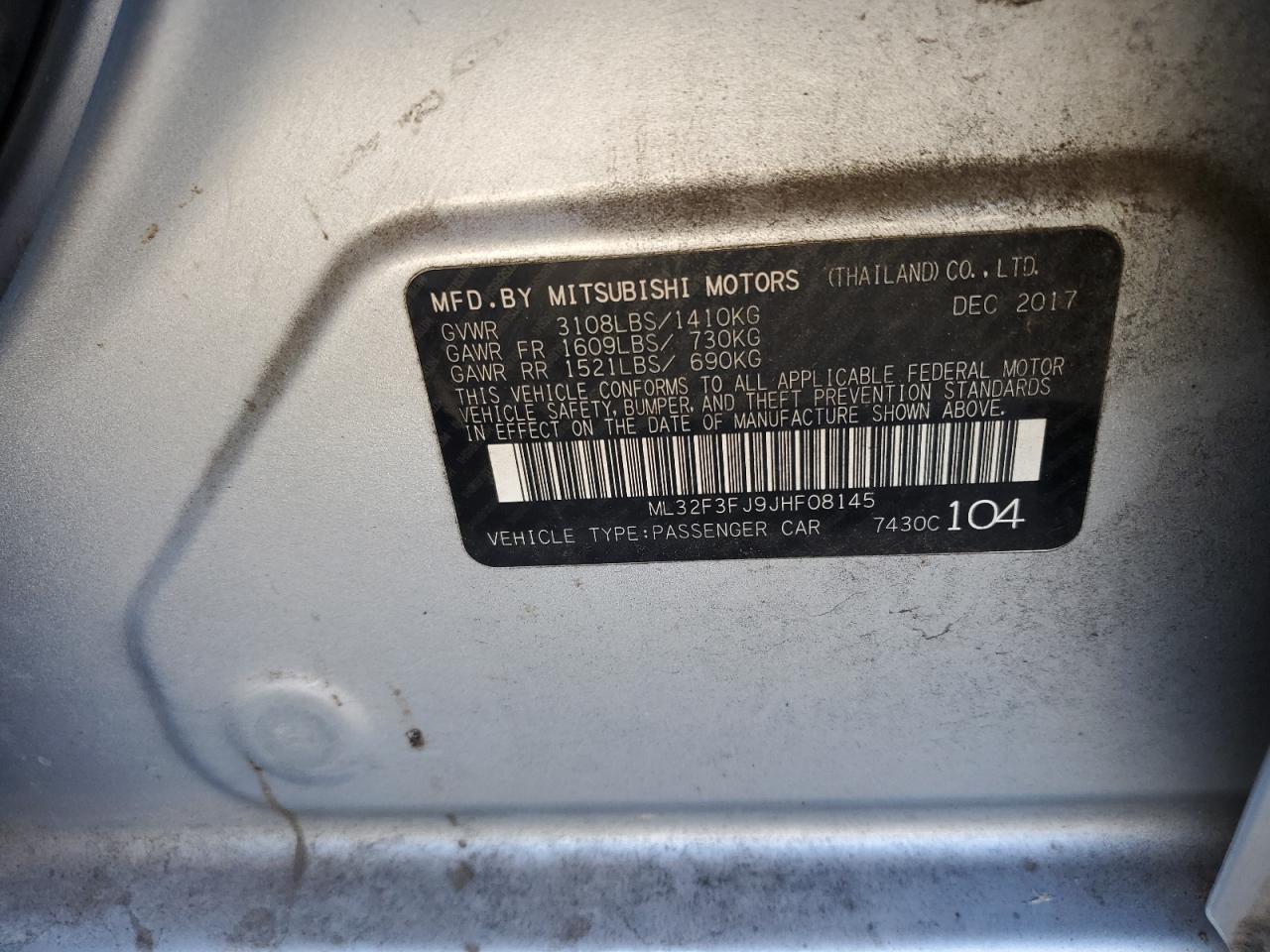 2018 MITSUBISHI MIRAGE G4 ES photo 23