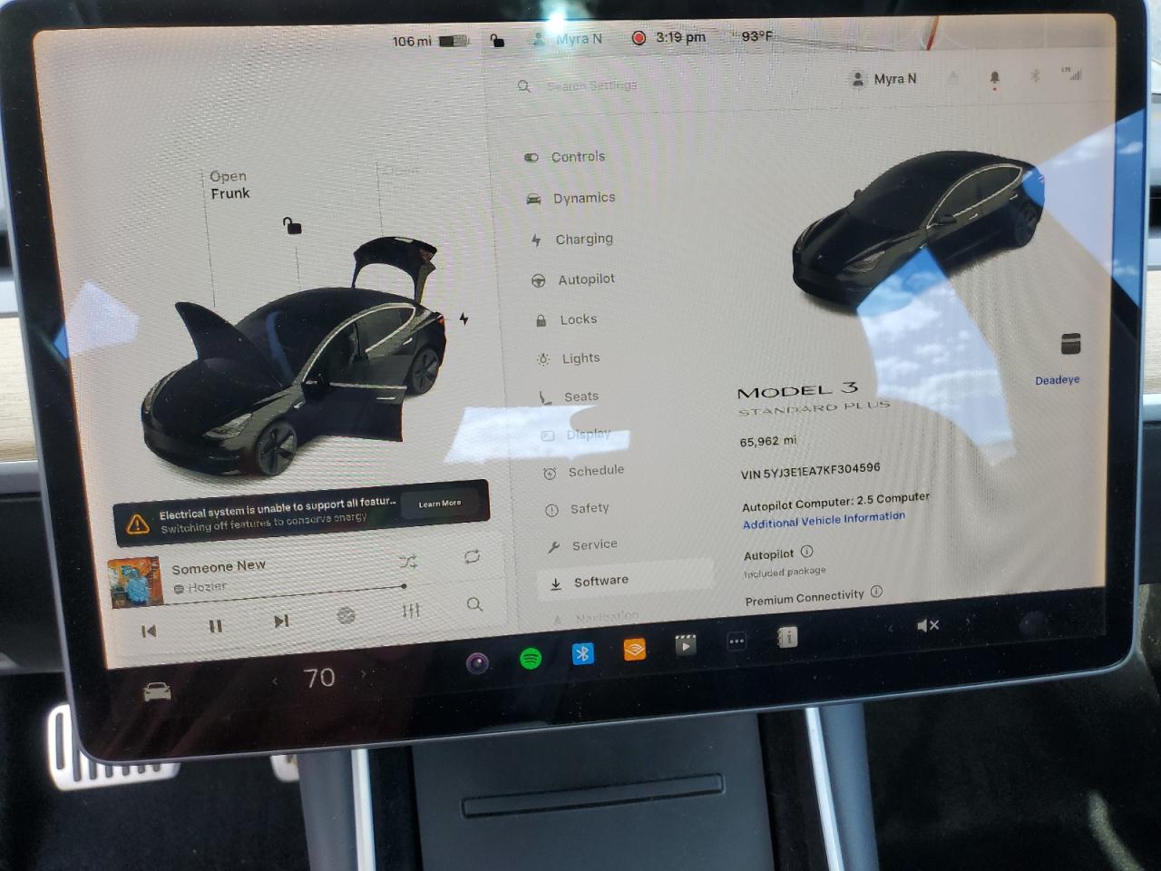 2019 TESLA MODEL 3 photo 9