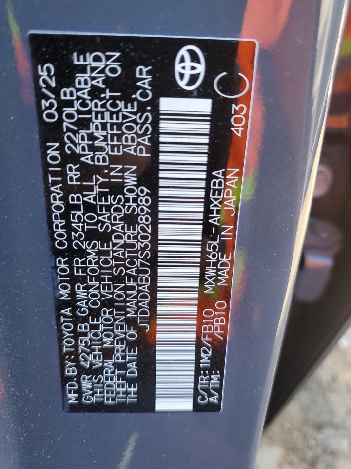 2025 TOYOTA PRIUS LE photo 13