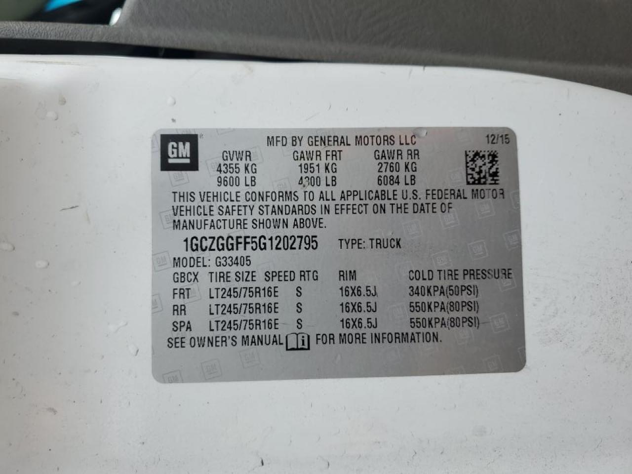 2016 CHEVROLET EXPRESS G3500 UTILITY / SERVICE VAN photo 23