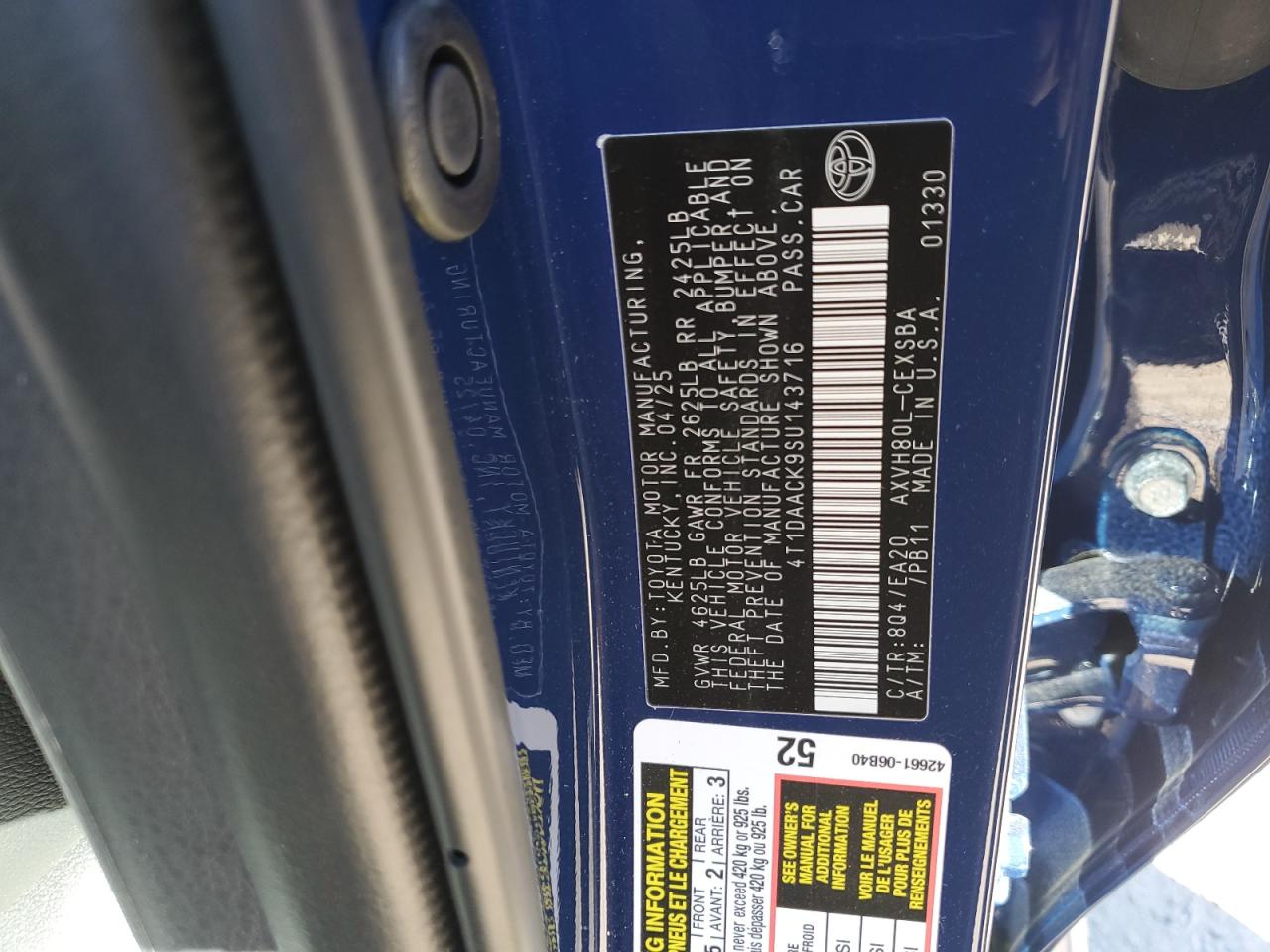 2025 TOYOTA CAMRY XSE photo 23