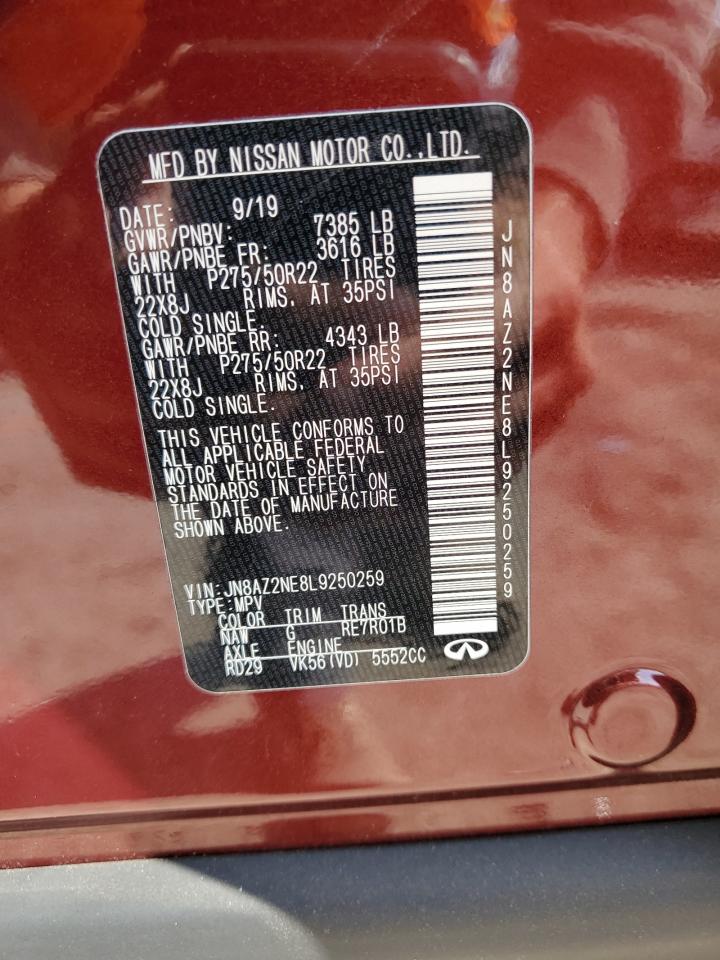 2020 INFINITI QX80 LUXE photo 37
