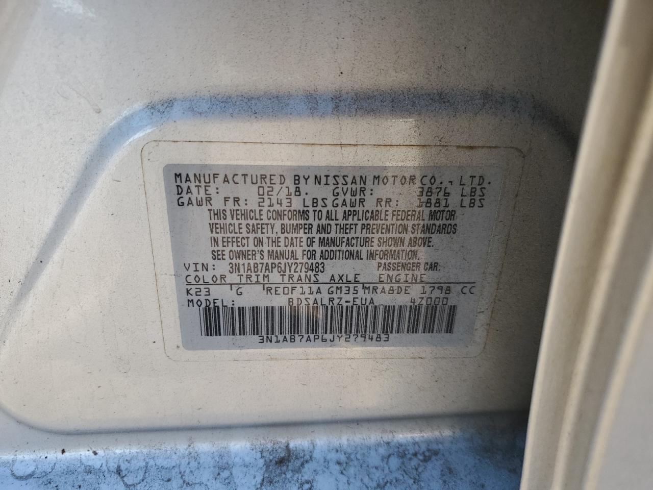 2018 NISSAN SENTRA S photo 23
