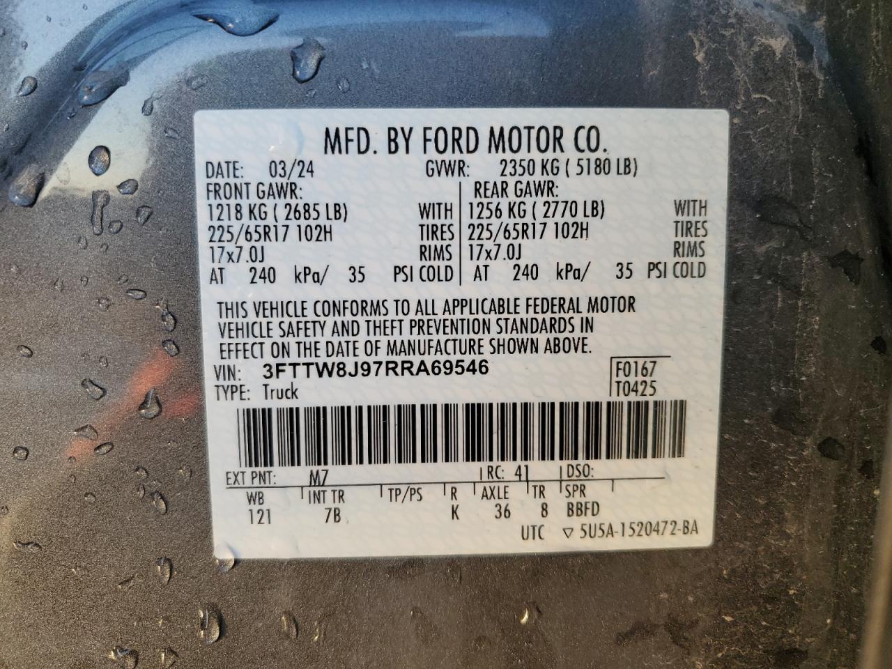 2024 FORD MAVERICK XLT photo 23