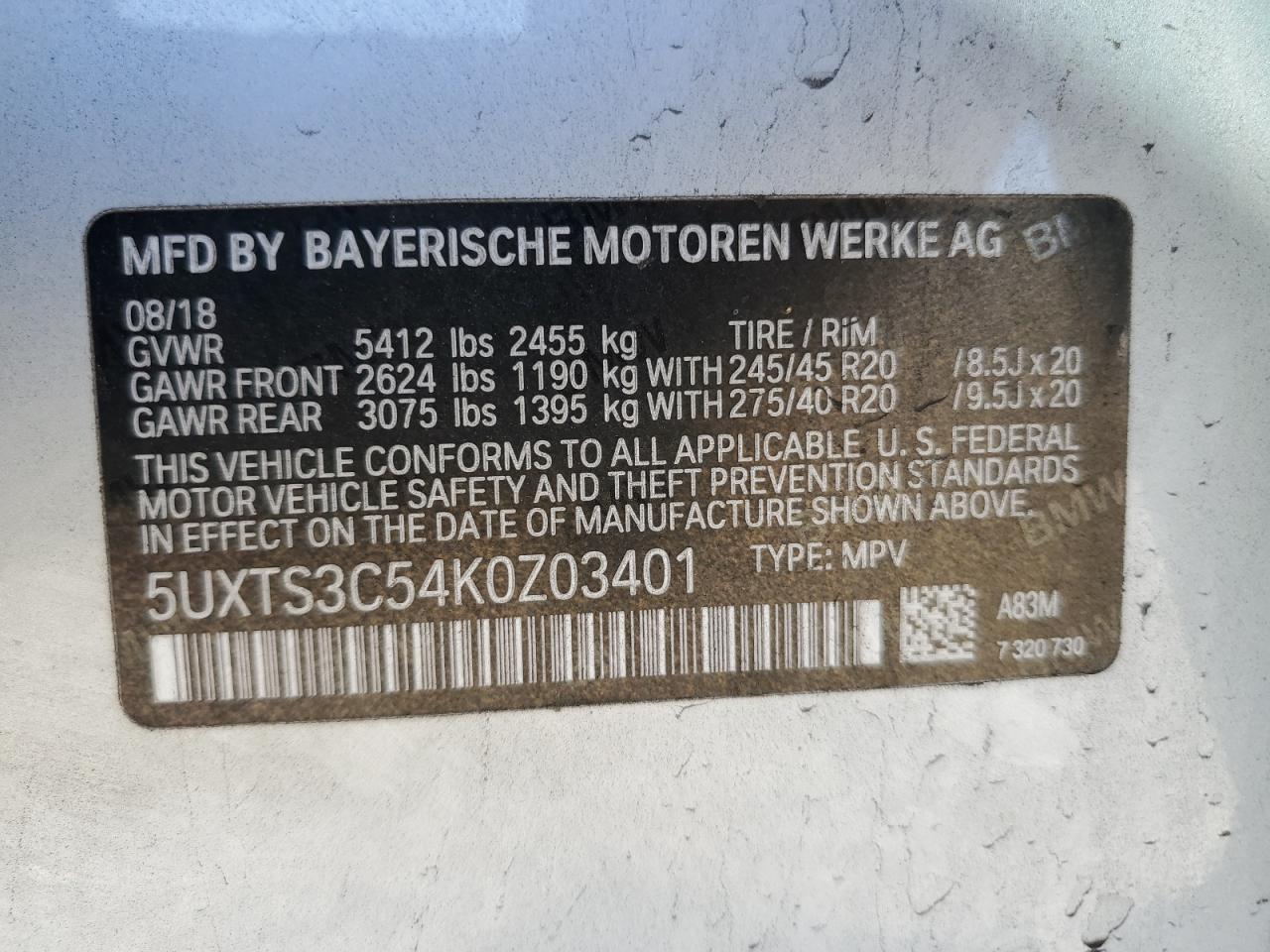 2019 BMW X3 XDRIVEM40I photo 14