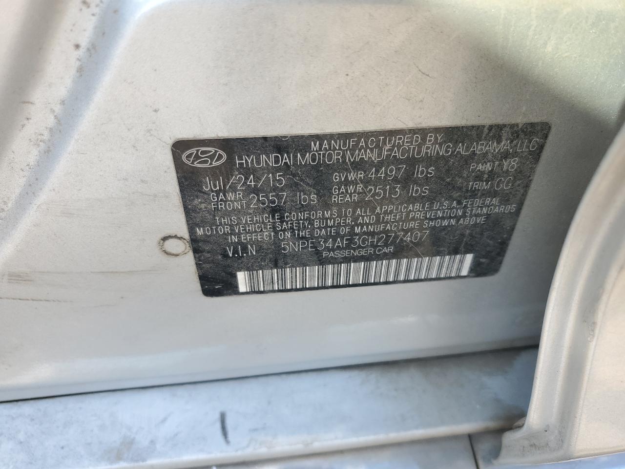 2016 HYUNDAI SONATA LIMITED photo 23