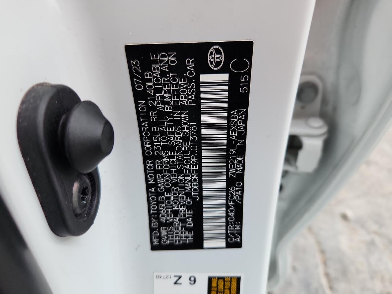 2023 TOYOTA COROLLA SE photo 23