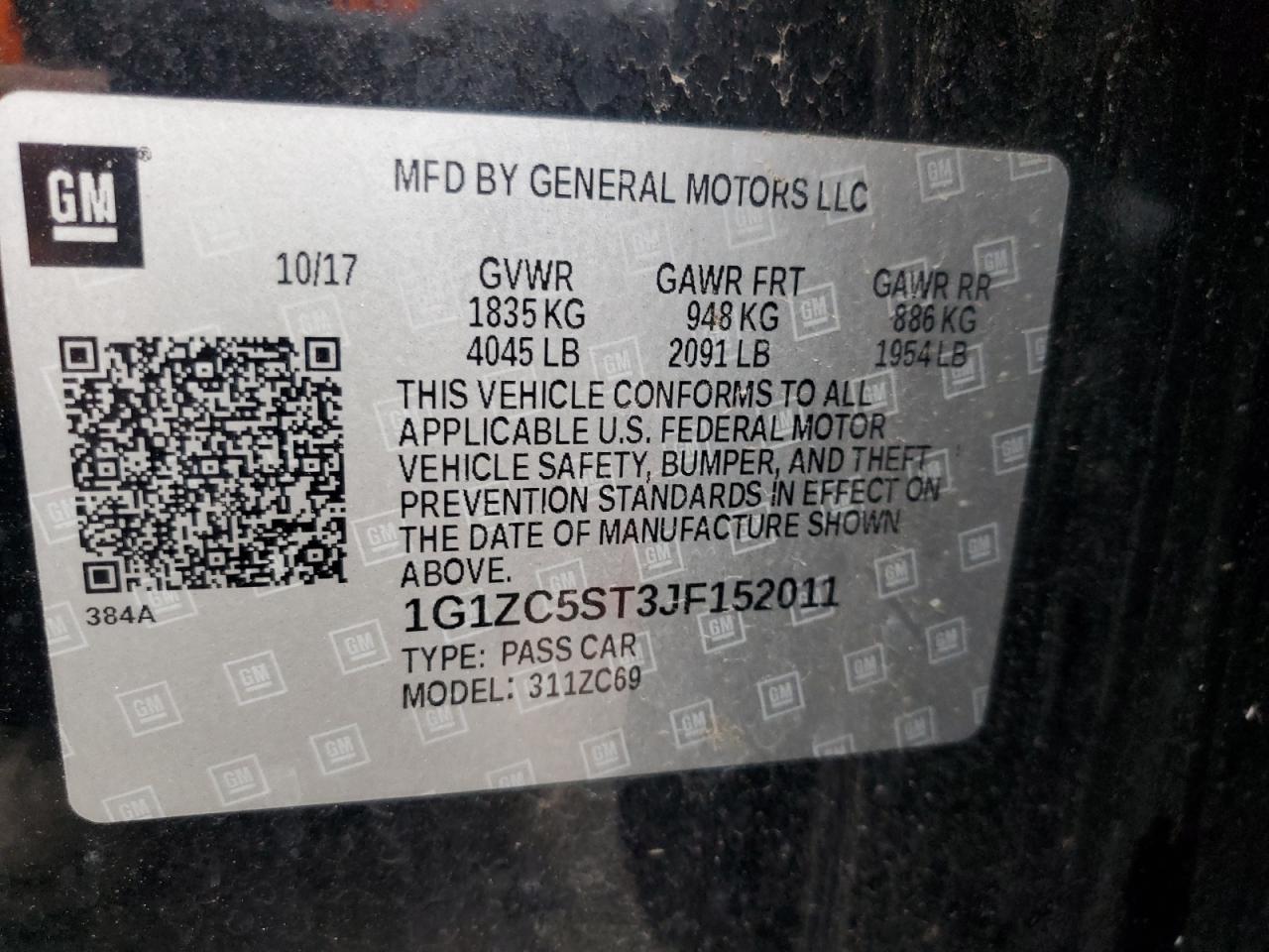 2018 CHEVROLET MALIBU LS photo 23