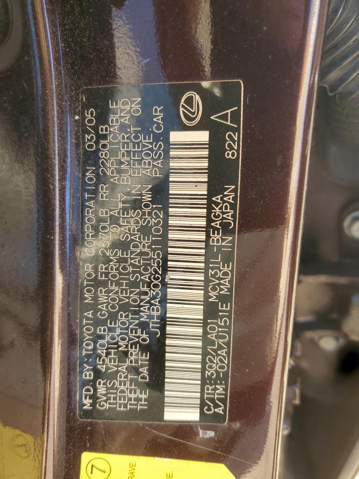 2005 LEXUS ES 330 photo 13