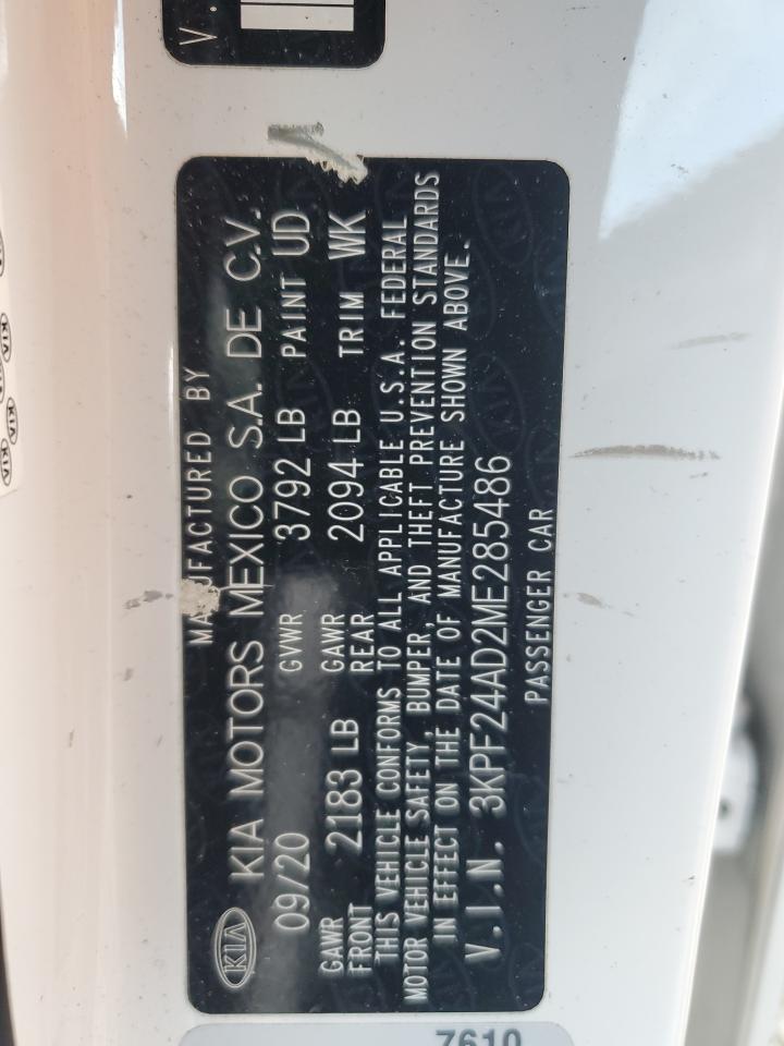 2021 KIA FORTE FE photo 23