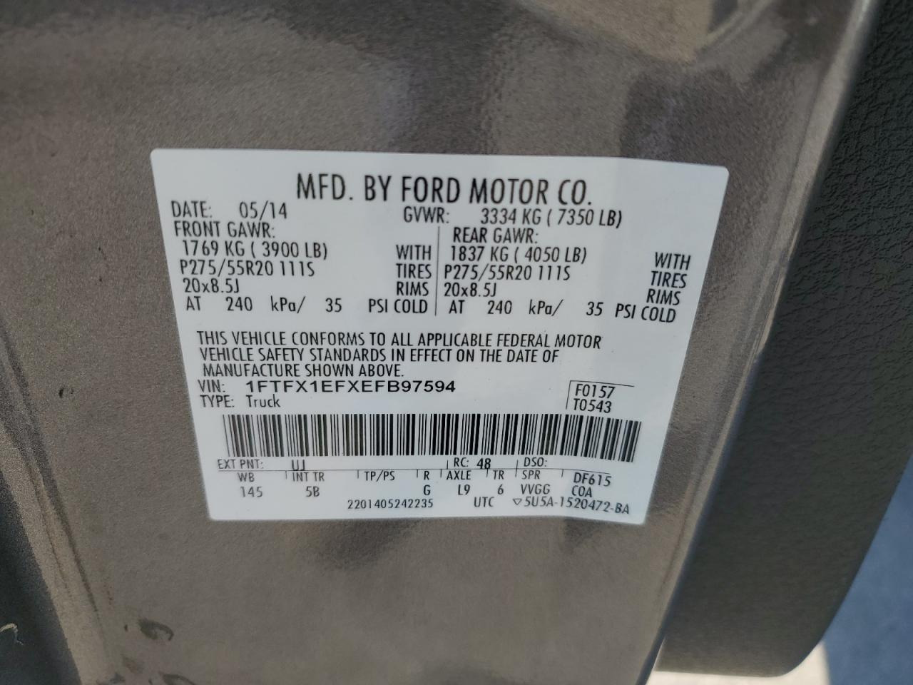 2014 FORD F150 SUPER CAB photo 23