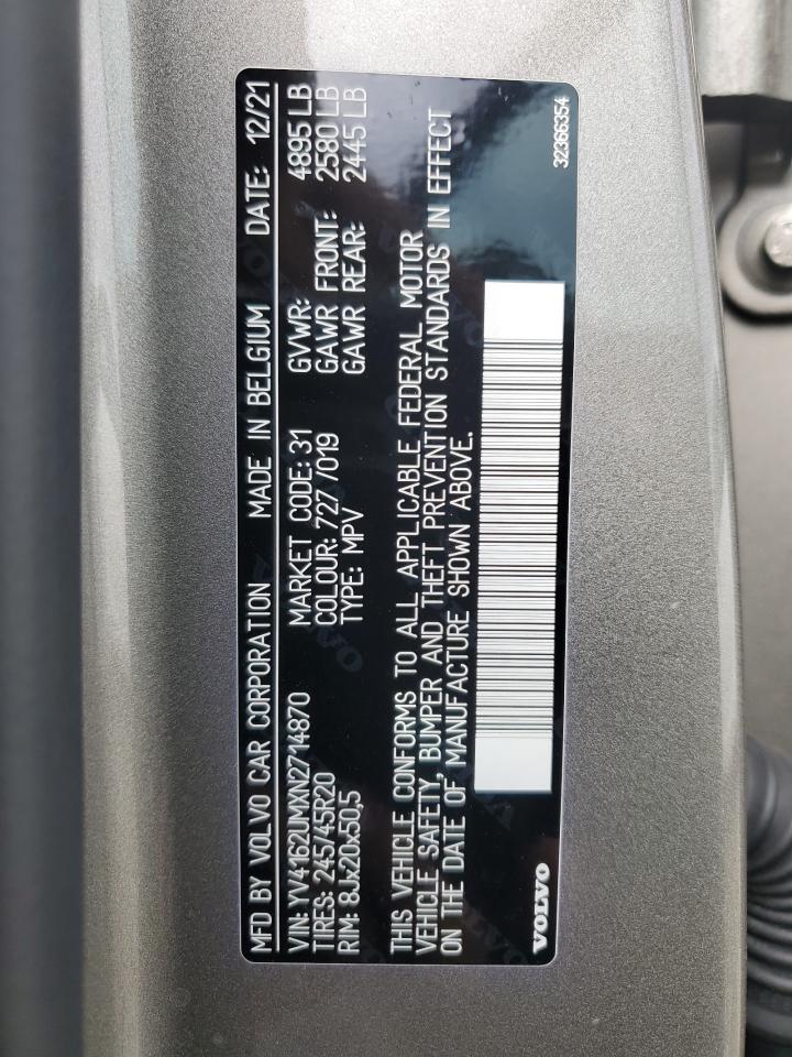 2022 VOLVO XC40 T5 R-DESIGN photo 12