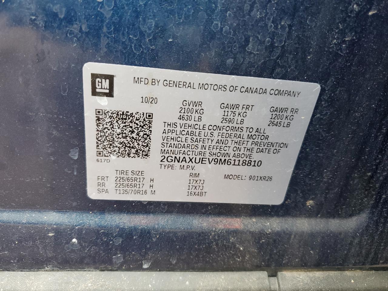 2021 CHEVROLET EQUINOX LT photo 37