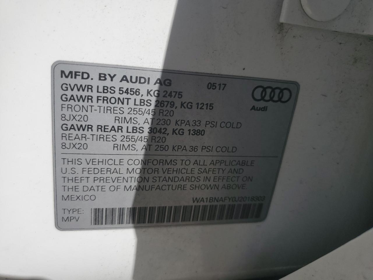 2018 AUDI Q5 PREMIUM PLUS photo 13