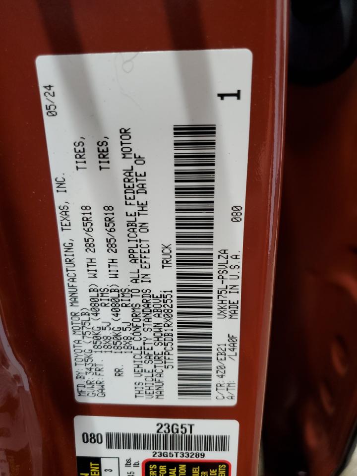 2024 TOYOTA TUNDRA CREWMAX LIMITED photo 23