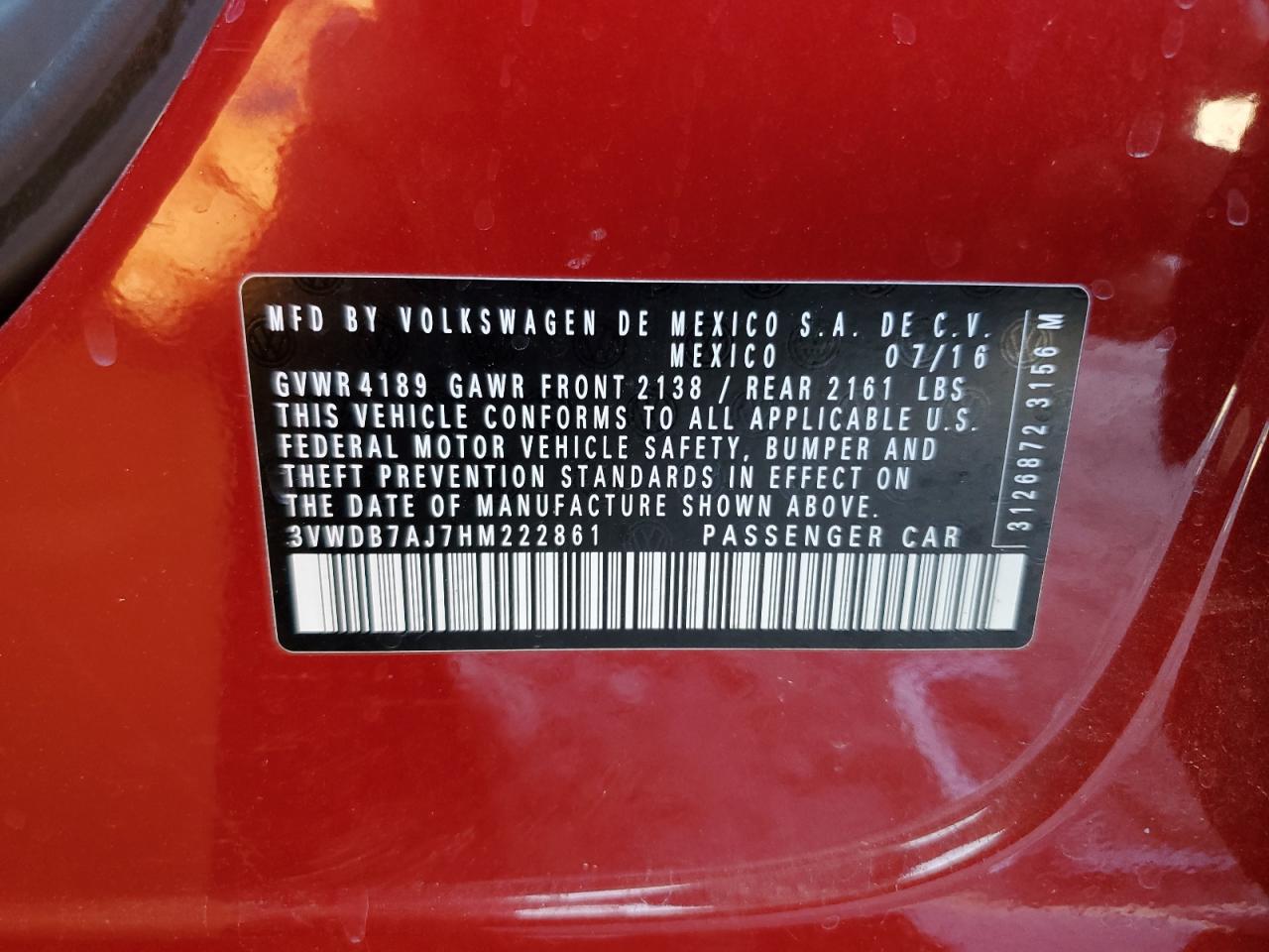 2017 VOLKSWAGEN JETTA SE photo 12
