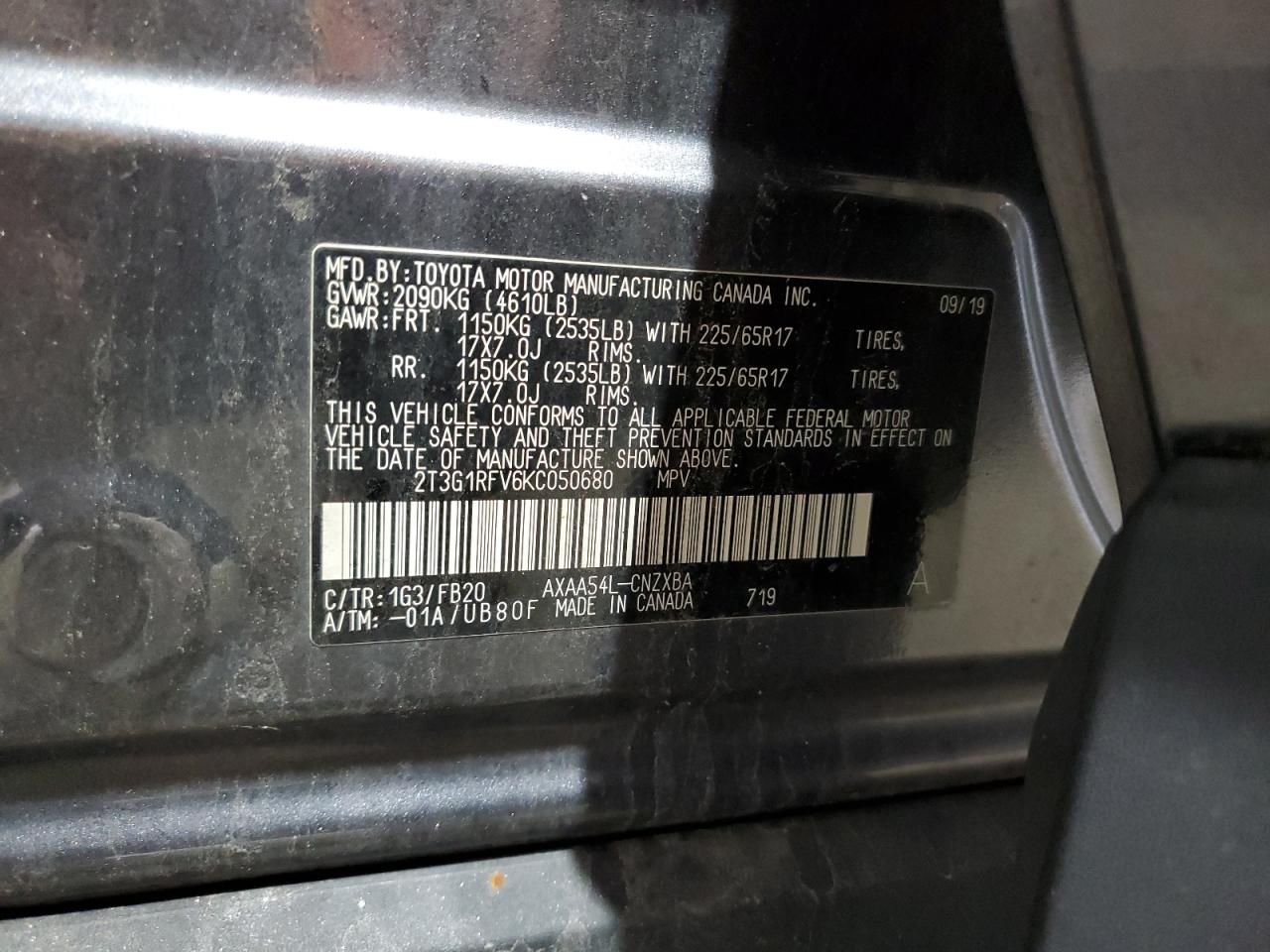 2019 TOYOTA RAV4 LE photo 23