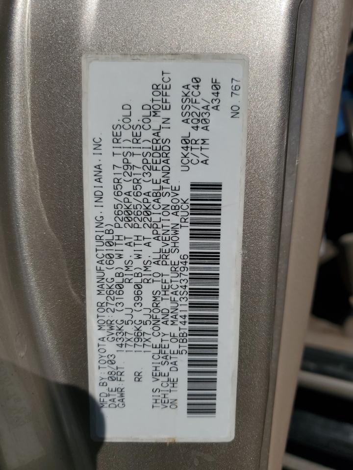 2003 TOYOTA TUNDRA ACCESS CAB SR5 photo 25