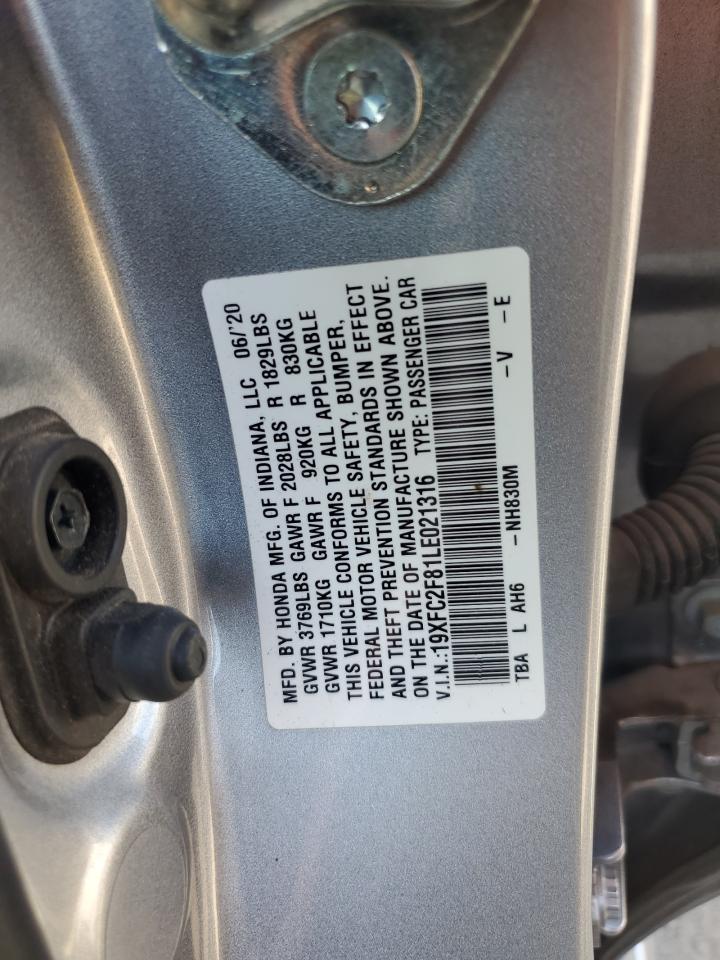 2020 HONDA CIVIC photo 12