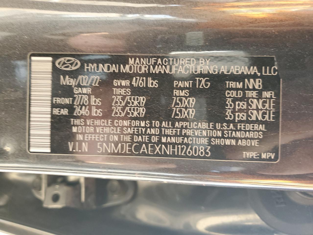 2022 HYUNDAI TUCSON LIMITED photo 23