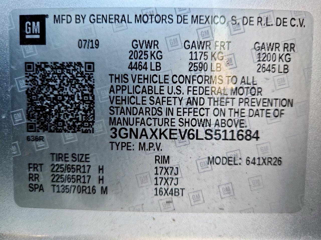 2020 CHEVROLET EQUINOX LT photo 37
