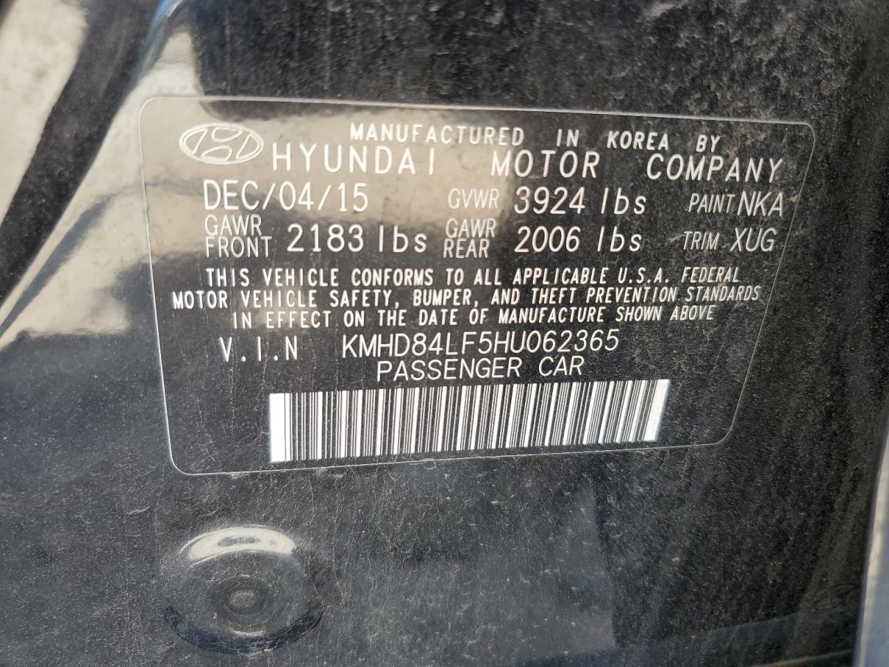 2017 HYUNDAI ELANTRA SE photo 12