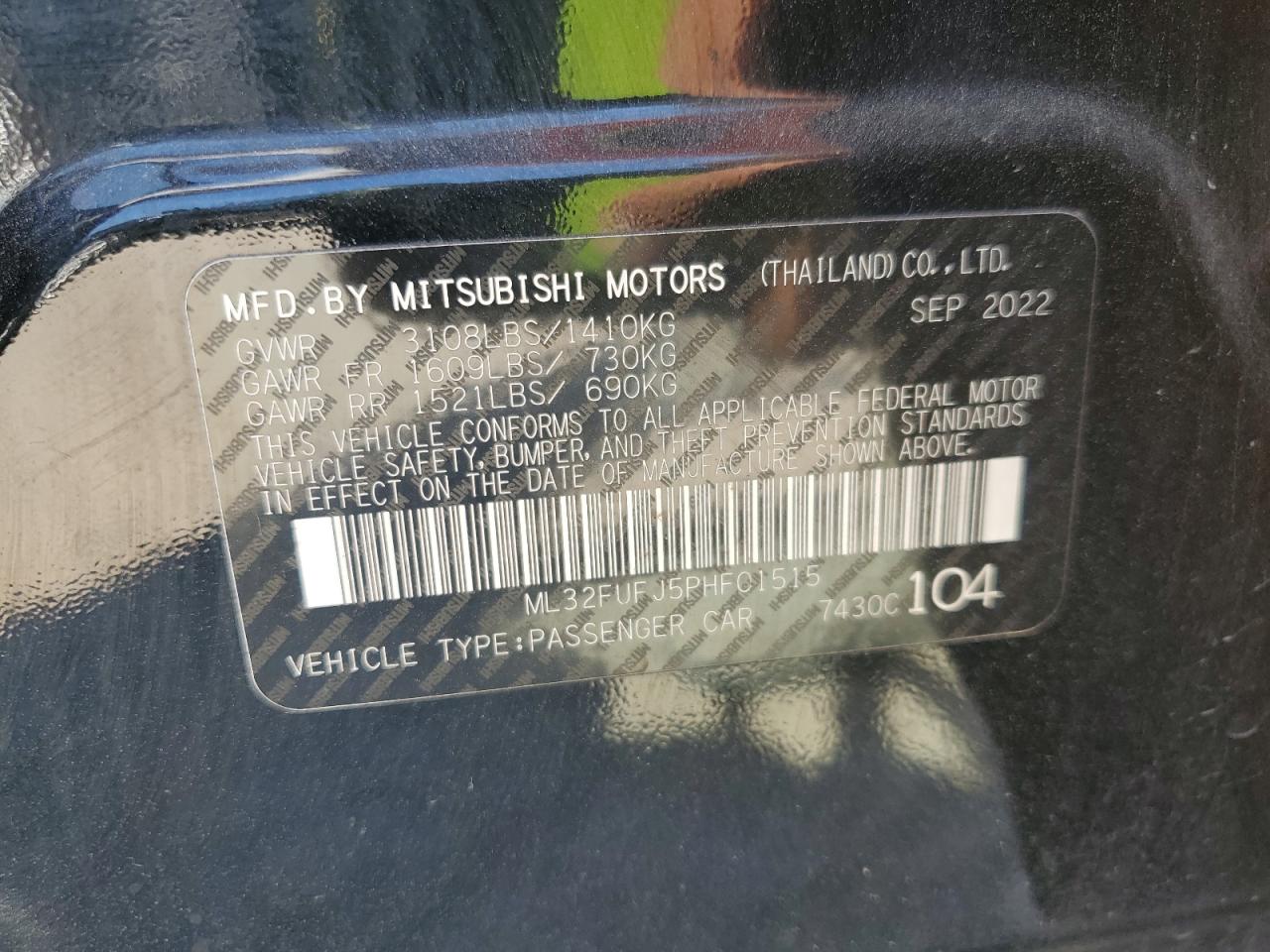 2023 MITSUBISHI MIRAGE G4 ES photo 23