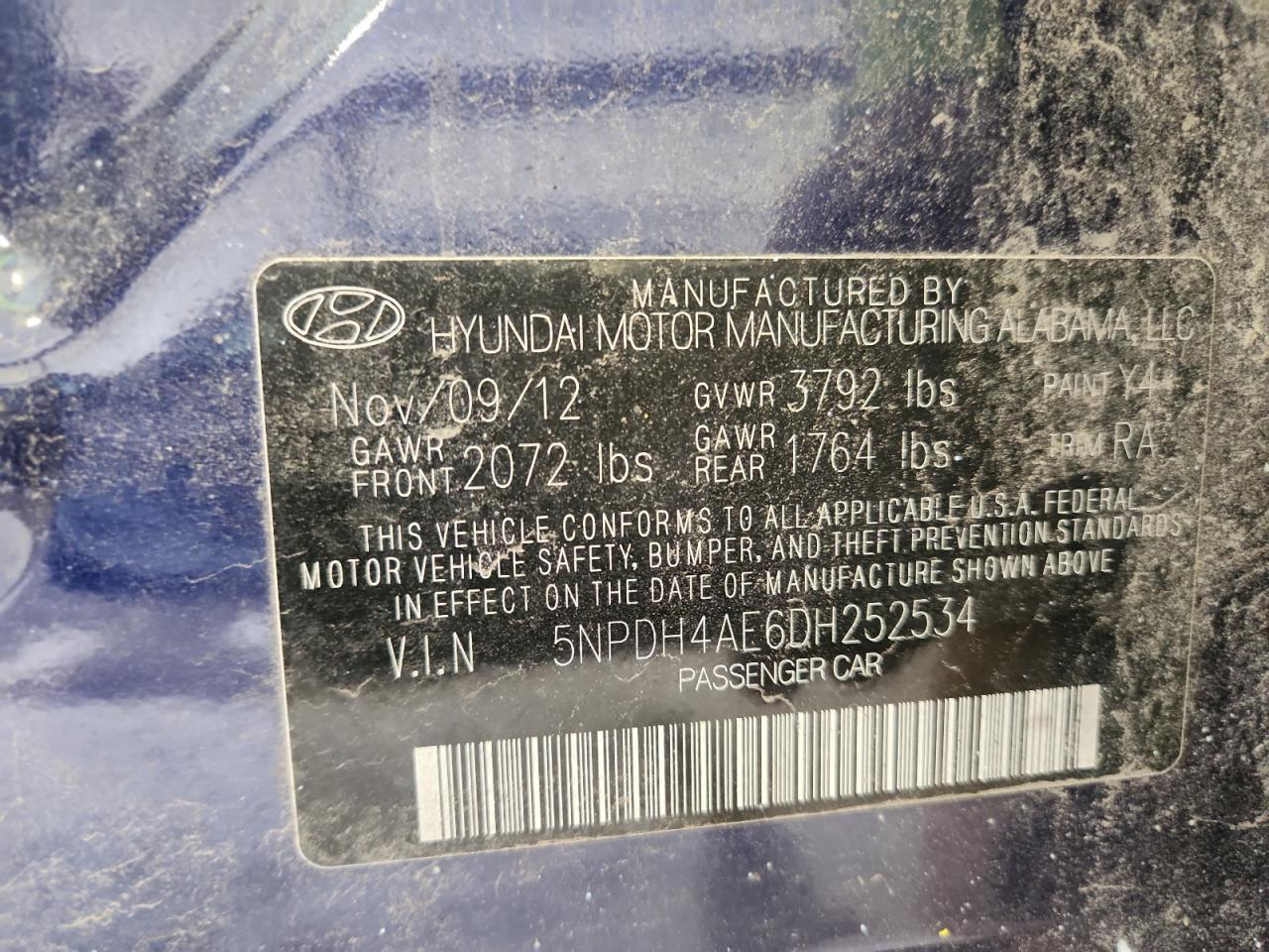 2013 HYUNDAI ELANTRA LIMITED photo 23