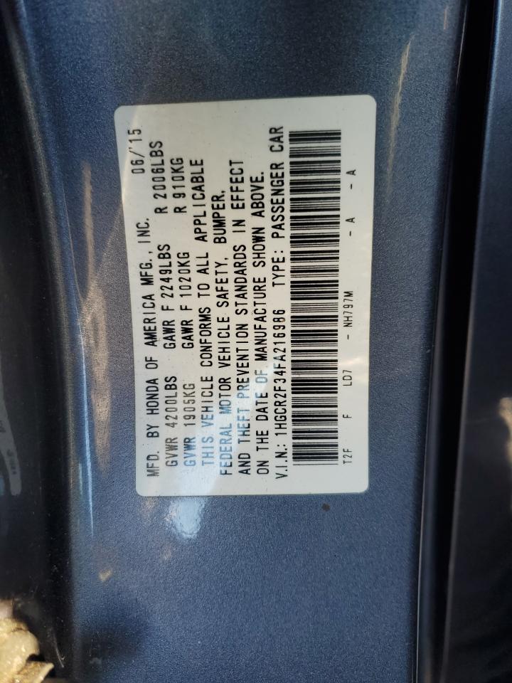2015 HONDA ACCORD LX photo 23
