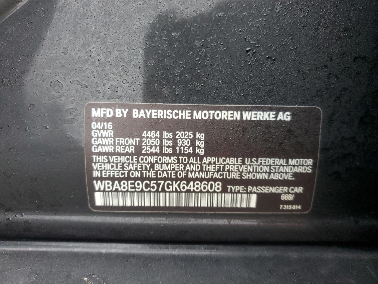 2016 BMW 328 I SULEV photo 23